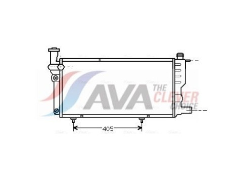 Radiator, engine cooling PE2099 Ava Quality Cooling