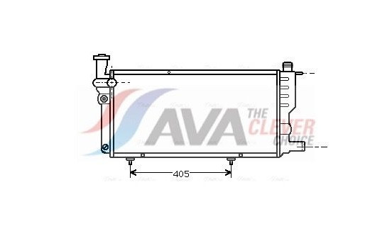Radiator, engine cooling PE2099 Ava Quality Cooling