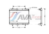 Radiator, engine cooling PE2267 Ava Quality Cooling