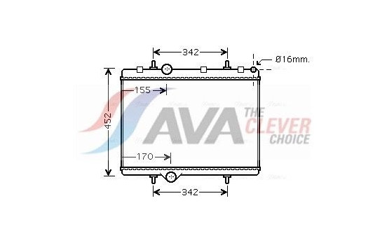 Radiator, engine cooling PE2281 Ava Quality Cooling