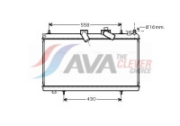 Radiator, engine cooling PE2296 Ava Quality Cooling