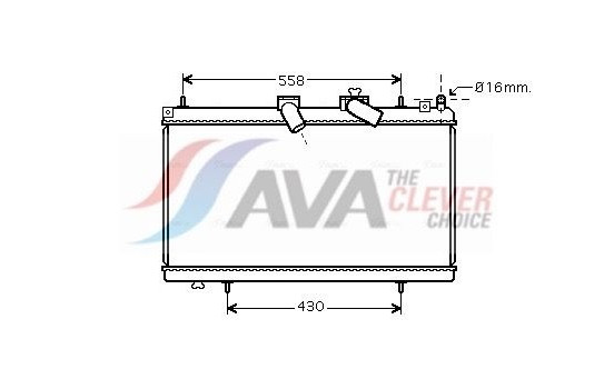 Radiator, engine cooling PE2296 Ava Quality Cooling