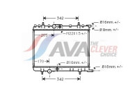 Radiator, engine cooling PE2300 Ava Quality Cooling