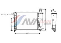 Radiator, engine cooling PEA2012 Ava Quality Cooling
