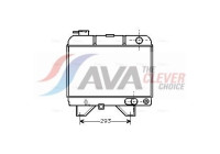 Radiator, engine cooling PEA2021 Ava Quality Cooling