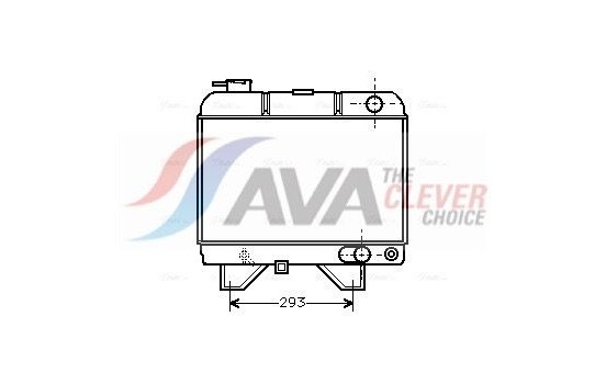 Radiator, engine cooling PEA2021 Ava Quality Cooling