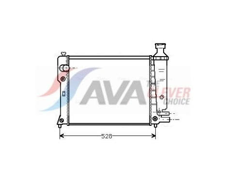 Radiator, engine cooling PEA2092 Ava Quality Cooling