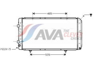 Radiator, engine cooling PEA2146 Ava Quality Cooling