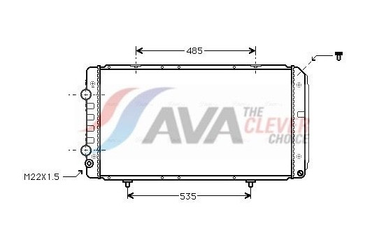Radiator, engine cooling PEA2146 Ava Quality Cooling