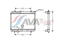 Radiator, engine cooling PEA2210 Ava Quality Cooling