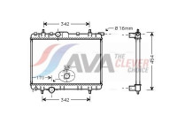 Radiator, engine cooling PEA2247 Ava Quality Cooling