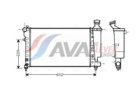 Radiator, engine cooling PEA2262 Ava Quality Cooling
