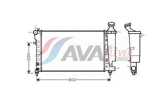 Radiator, engine cooling PEA2262 Ava Quality Cooling