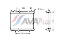 Radiator, engine cooling PEA2263 Ava Quality Cooling