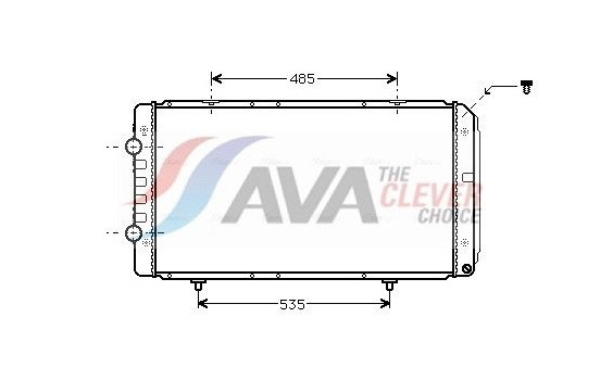 Radiator, engine cooling PEA2268 Ava Quality Cooling