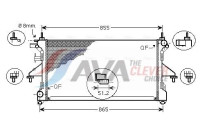 Radiator, engine cooling PEA2308 Ava Quality Cooling