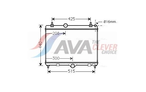 Radiator, engine cooling PEA2358 Ava Quality Cooling