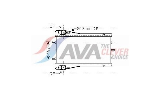 Radiator, engine cooling PR2043 Ava Quality Cooling
