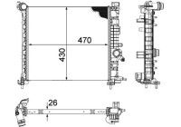 Radiator, engine cooling PREMIUM LINE