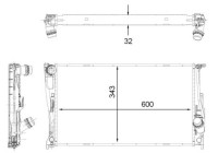 Radiator, engine cooling PREMIUM LINE