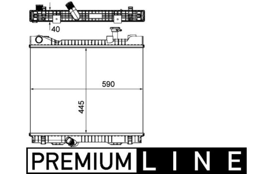 Radiator, engine cooling PREMIUM LINE