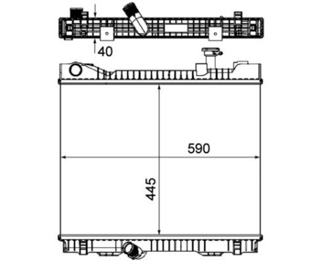 Radiator, engine cooling PREMIUM LINE, Image 2