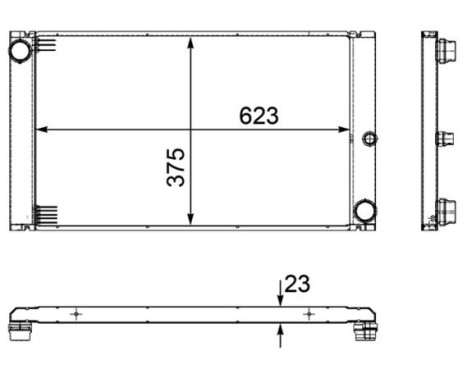 Radiator, engine cooling PREMIUM LINE