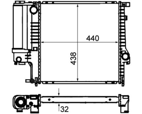 Radiator, engine cooling PREMIUM LINE, Image 2