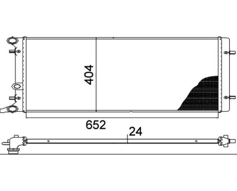 Radiator, engine cooling PREMIUM LINE, Image 4