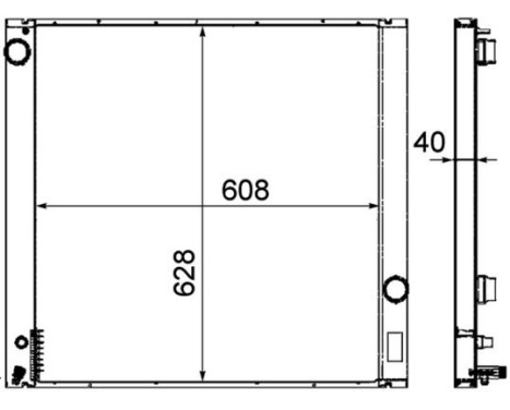 Radiator, engine cooling PREMIUM LINE, Image 2