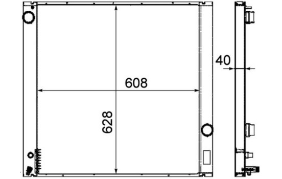 Radiator, engine cooling PREMIUM LINE, Image 2