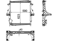 Radiator, engine cooling PREMIUM LINE