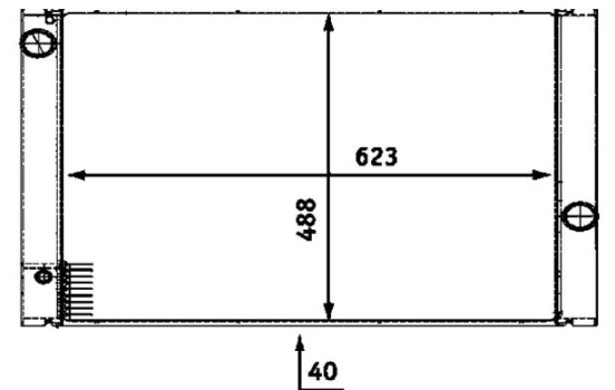 Radiator, engine cooling PREMIUM LINE, Image 2