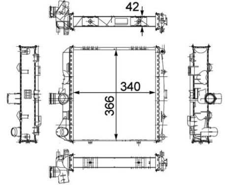 Radiator, engine cooling PREMIUM LINE, Image 2