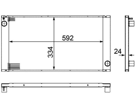 Radiator, engine cooling PREMIUM LINE, Image 2