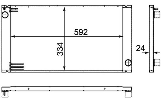 Radiator, engine cooling PREMIUM LINE, Image 2
