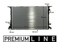 Radiator, engine cooling PREMIUM LINE