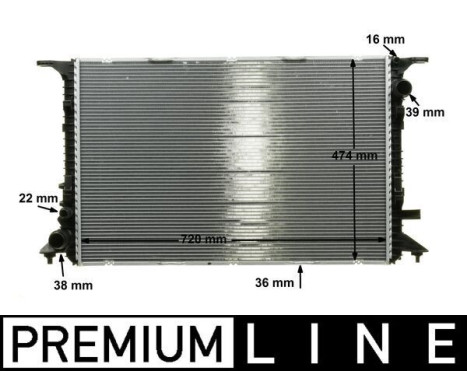 Radiator, engine cooling PREMIUM LINE