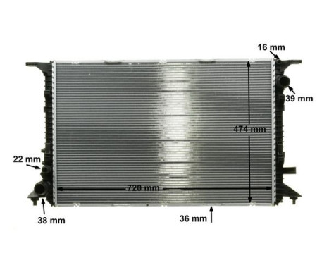 Radiator, engine cooling PREMIUM LINE, Image 11