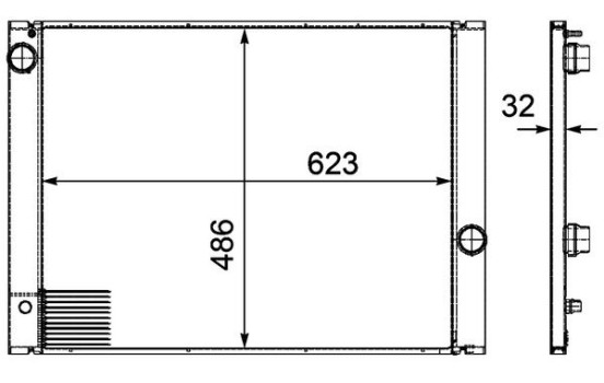 Radiator, engine cooling PREMIUM LINE, Image 2
