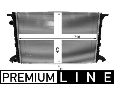 Radiator, engine cooling PREMIUM LINE