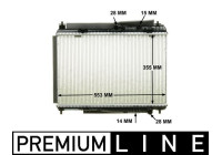 Radiator, engine cooling PREMIUM LINE
