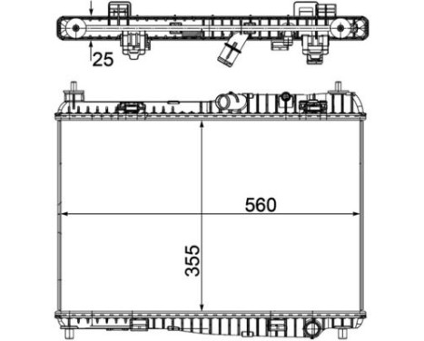 Radiator, engine cooling PREMIUM LINE, Image 2