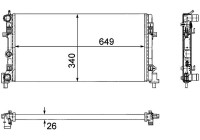 Radiator, engine cooling PREMIUM LINE