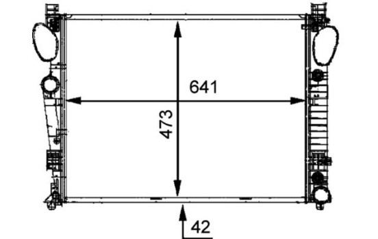 Radiator, engine cooling PREMIUM LINE, Image 4