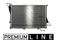 Radiator, engine cooling PREMIUM LINE