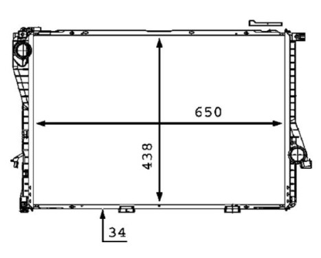 Radiator, engine cooling PREMIUM LINE, Image 2