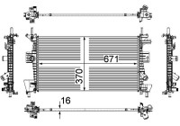 Radiator, engine cooling PREMIUM LINE