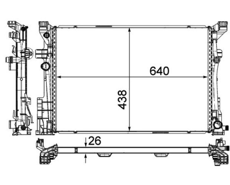 Radiator, engine cooling PREMIUM LINE, Image 3