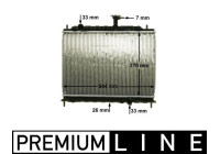 Radiator, engine cooling PREMIUM LINE